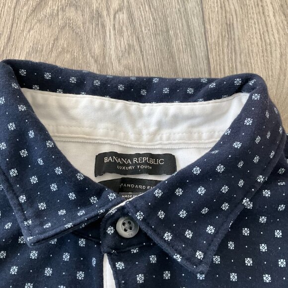 Lot of 3 Banana Republic Shirts Men's Large Dress Polo Golf Casual Short Sleeve - Picture 13 of 16